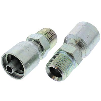 1/2" x 1/2" NPTF Male Solid Hydraulic Coupling — A Series