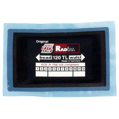 Radial Tire Repair Patch for Forklifts, Small Trucks and Tractors — RAD120, 10/Box