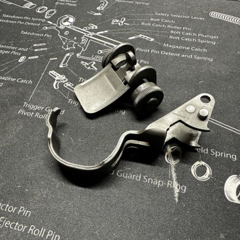 M1 Garand Sight. Trigger Guard