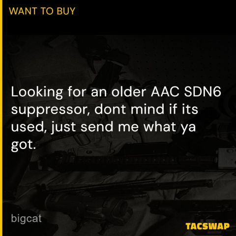 AAC SDN 6 SDN-6 Suppressor 