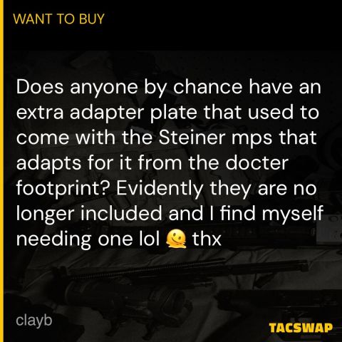 Docter to MPS/ acro plate 