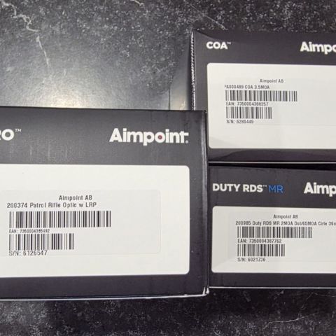 Aimpoint COA, Duty MRS, & Pro
