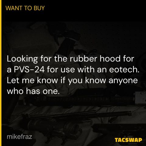 PVS-24 rubber hood for eotech 