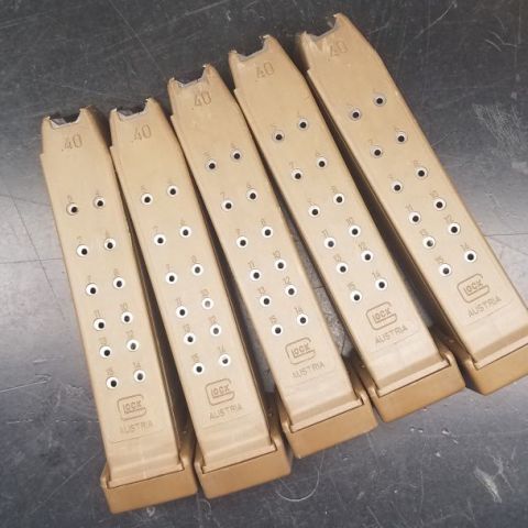 CAG Glock G22 40 cal FDE mags.