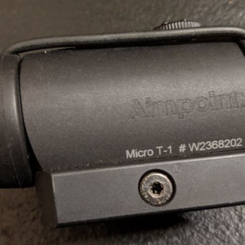 Aimpoint T1 Micro, great shape. Got it in trade, but I'm trying to fund another optic. Comes with bikini cap, and the pictured OEM low mount.

Not looking for trades at the moment.