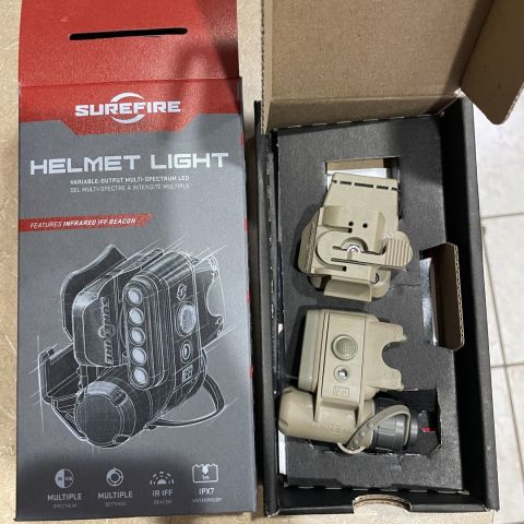Surefire helmet light/IR light