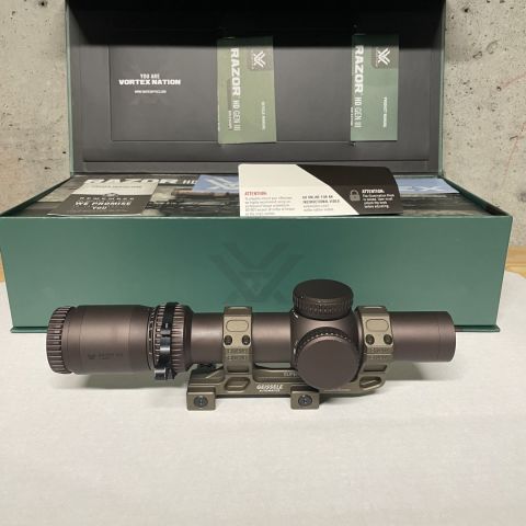 Vortex Razor Gen III MOA with Geissele Super Precision Mount. This scope has been mounted and has very little use, it’s a great scope, I’m only selling to fund night vision. I will sell the scope and mount separately but the scope must sell first. Scope+Mount $2000 shipped. Scope only $1800 shipped. 