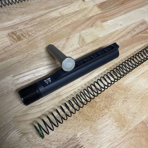 VLTOR A5 Kit. VLTOR A5H2 Buffer, VLTOR A5 Buffer tube, Sprinco Green Buffer Spring.