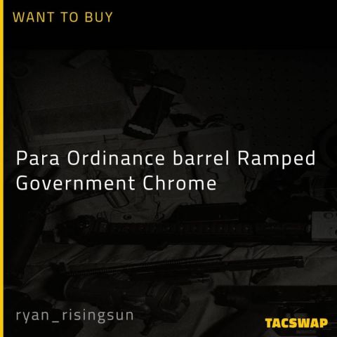 Para Ordinance barrel Ramped Government Chrome
