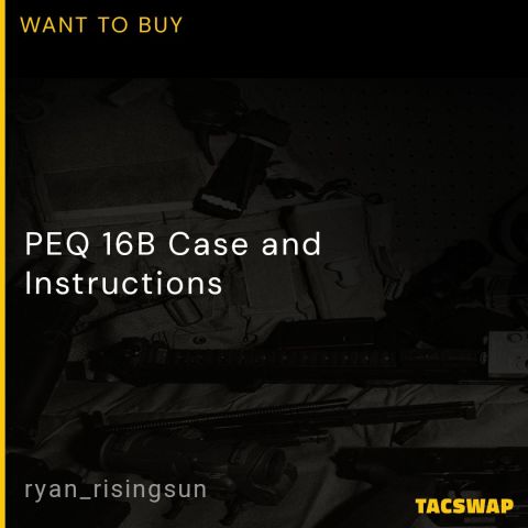 PEQ 16B Case and Instructions