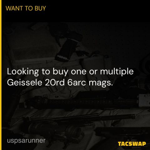 Geissele 20rd 6arc mags