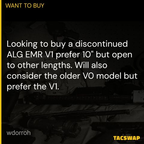 ALG EMR V1 or V0