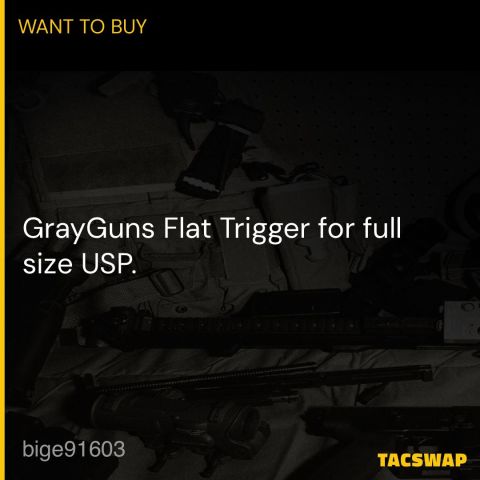 GrayGuns USP Flat Trigger