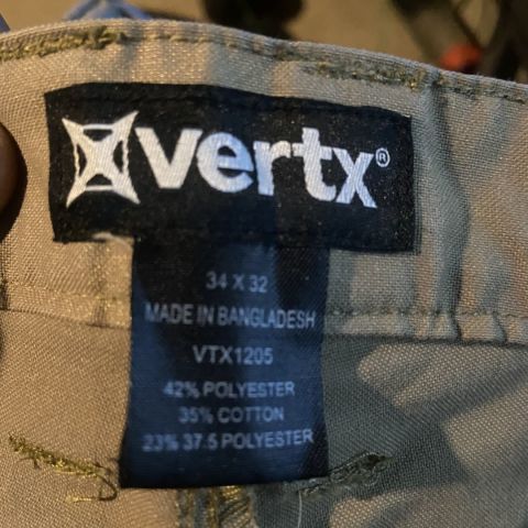 Tan vertx delta stretch pants 