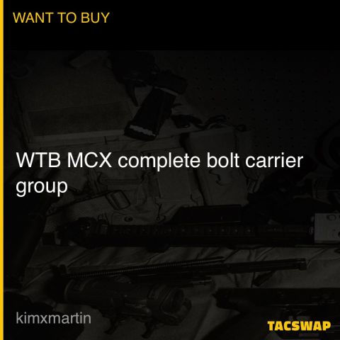 WTB MCX complete bolt carrier group 