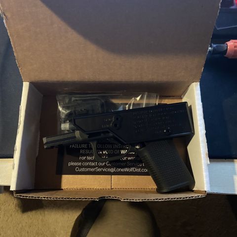 Lone wolf 80% or freedom wolf compact(think Glock 19) not yet done up yet. 