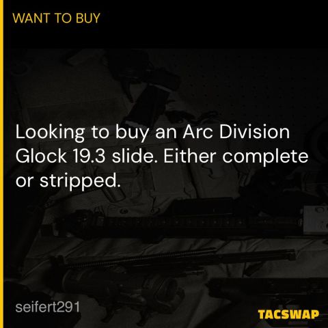 Arc Division Glock 19.3 slide