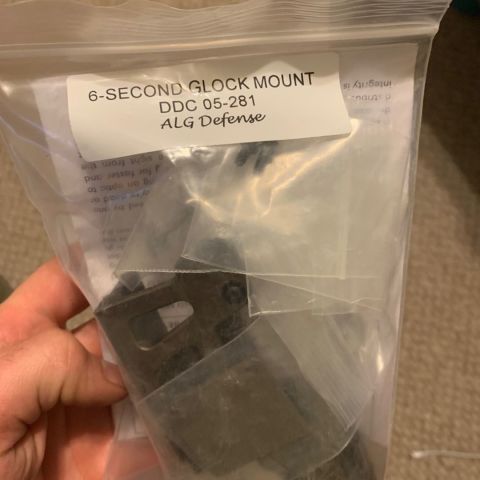 ALG 6 second mount for aimpont T1 in tan/DDC
New in packaging, never mounted. No longer made and Geissele said they will only make more on a contract.