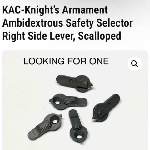 KAC Scalloped Safety Lever
