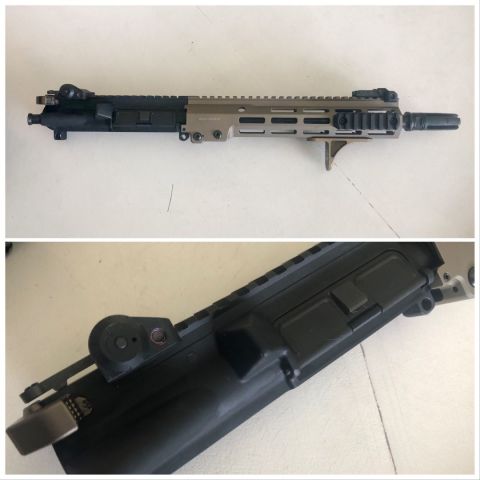 Clone correct URGI 11.5 upper just assembled by rainier arms. Mueller Dogbone upper 
DD 11.5 barrel with lowpro gas block 
Surefire 4 prong 
FN BCG 
NSN marked ACH
KAC front and rear buis 
True North gripstop
Magpul aluminum pic section x2
Magpul QD front mount 