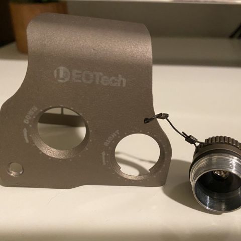 Old logo exps hood with battery cap. 