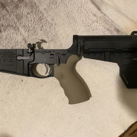 BCM lower with old pistol tube installed. No buffer or spring included. Sat in safe for years time t get rid of it 