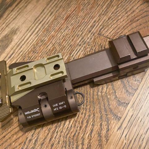Real deal .410 righty flip Choco tano integral Wilcox riser with tano shoe. These are very hard to come by. Shims also included. 