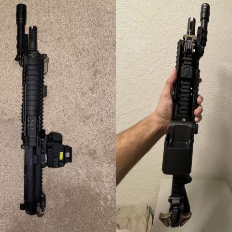 WTT unfired Geissele 10.5 upper with DD mk18 ris for a 13.7/13.9 upper…possible 14.5