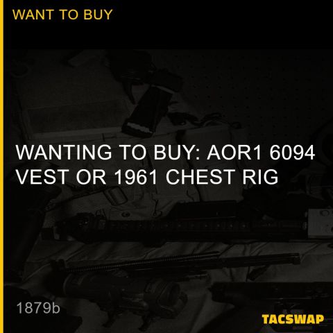WANTING TO BUY: AOR1 6094 VEST OR 1961 CHEST RIG