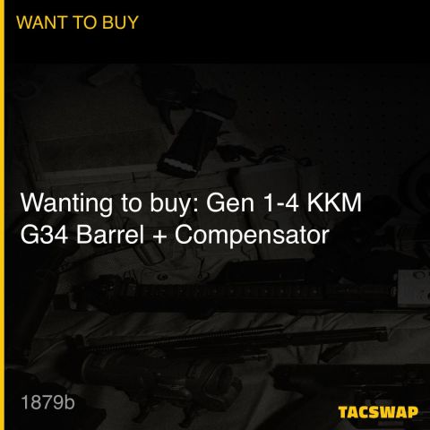 Wanting to buy: Gen 1-4 KKM G34 Barrel + Compensator 