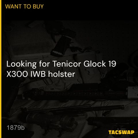 WTB: Tenicor Glock 19 x300