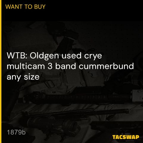 WTB CRYE 3 Band cummerbund mc 