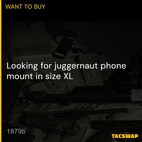WTB: Juggernaut Molle mount XL
