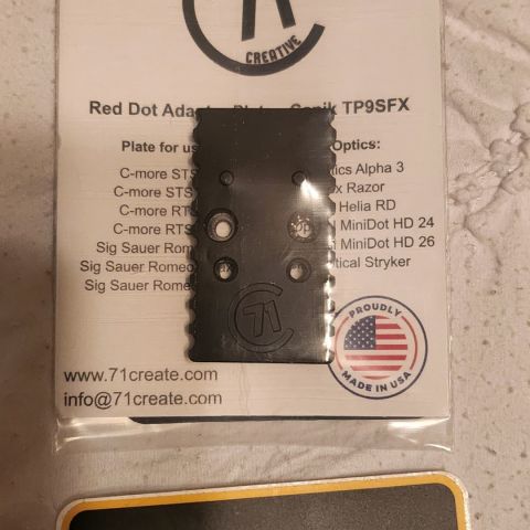 Optic plate, SigRomeo3max