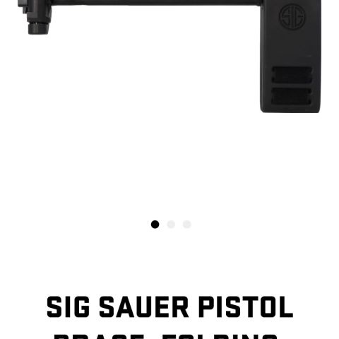 Sig pistol brace folder