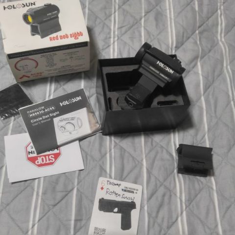 Holosun HS503G ACSS Reticle, Arisaka offset mount with T1/T2 mounting plate (SOLD!)