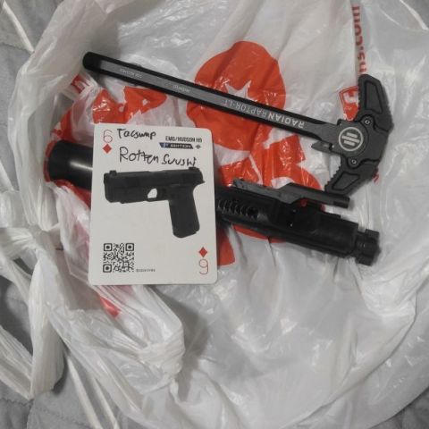 DS Arms Nitride BCG + Radian Raptor LT Charging Handle in Black 