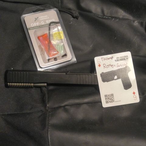 Glock 45 MOS Complete Slide with Forward Controls RMR Mounting Plate (Includes all original accessories and mounting plates))