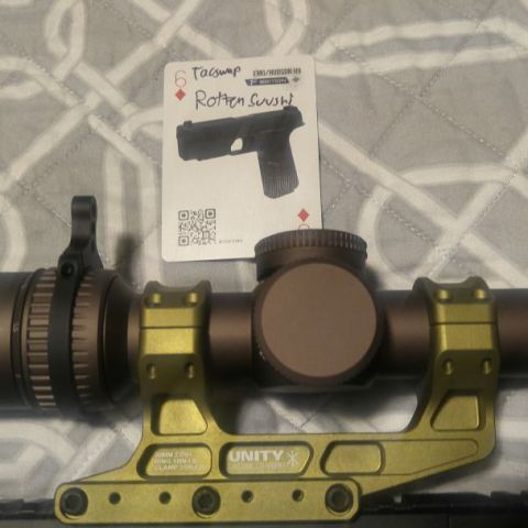 Vortex Razor HD Gen 2 1-6 (Non-E, JM-1 BDC reticle), Unity FAST LPVO Mount FDE, Switchview SV-3 Throw Lever (SOLD)