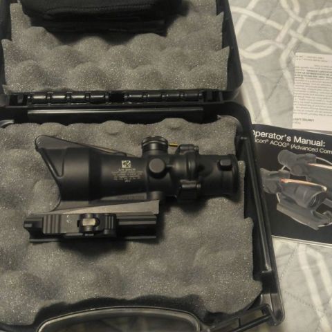 Trijicon ACOG TA31F (Red .223 Chevron) with Midwest Industries QD Mount (SOLD)