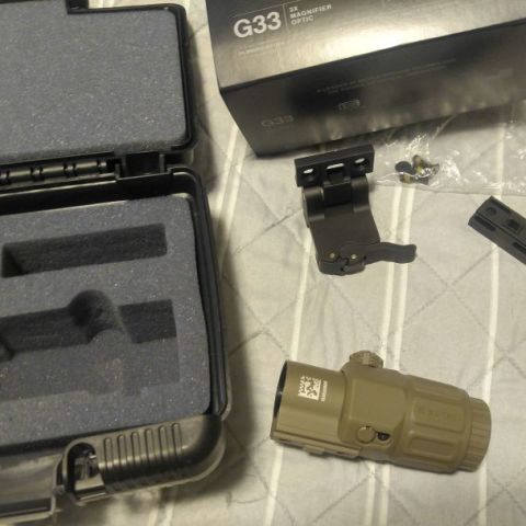 Tan Eotech G33 3x Magnifier 