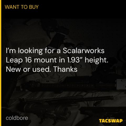 In search of a Leap 16 mount 