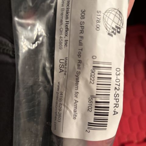 PRI AR10 Mk12 Full Top Rail 