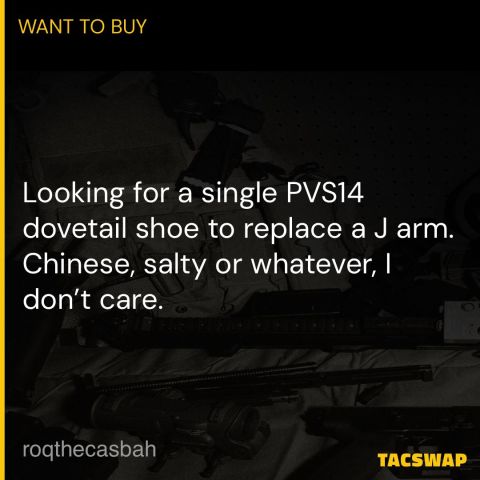 PVS14 Dovetail Shoe