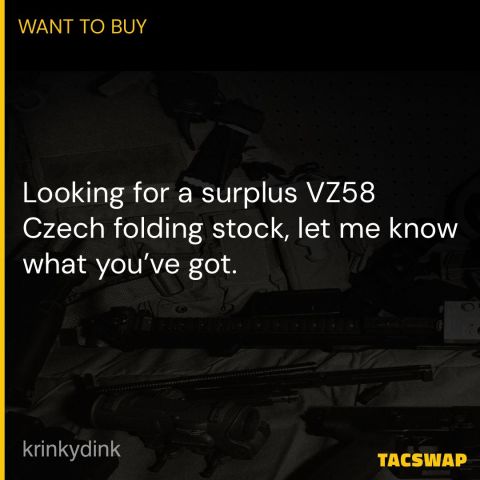 VZ58 folding stock 