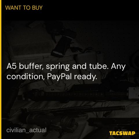 A5 buffer, spring and tube.