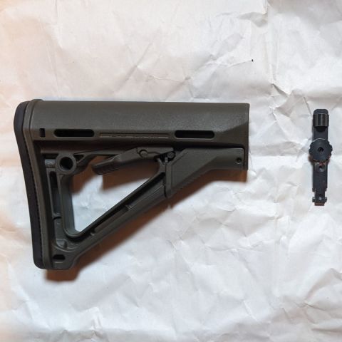 Magpul CTR Milspec -- ODG -- installed, removed, & stored
