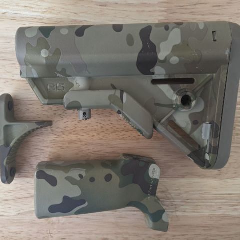 B5 multicam furniture, bravo stock, grip23, gripstop