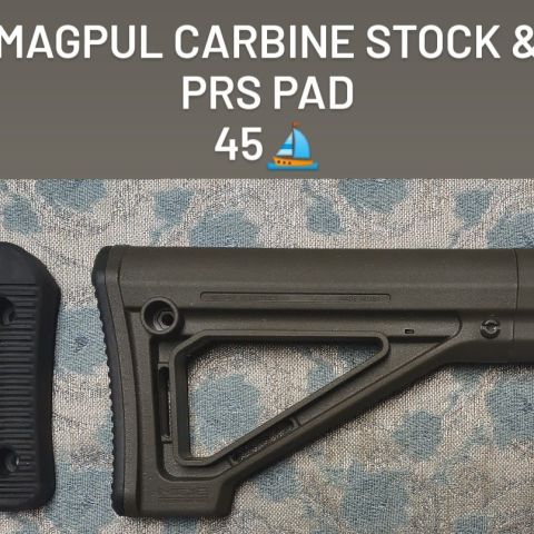 Magpul odg carbine stock,+ prs pad. Won't separate. As pictured 