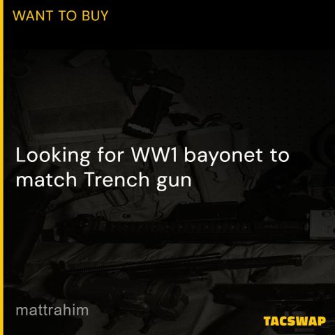 WTB 1917 Bayonet